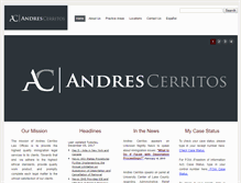 Tablet Screenshot of andrescerritoslaw.com